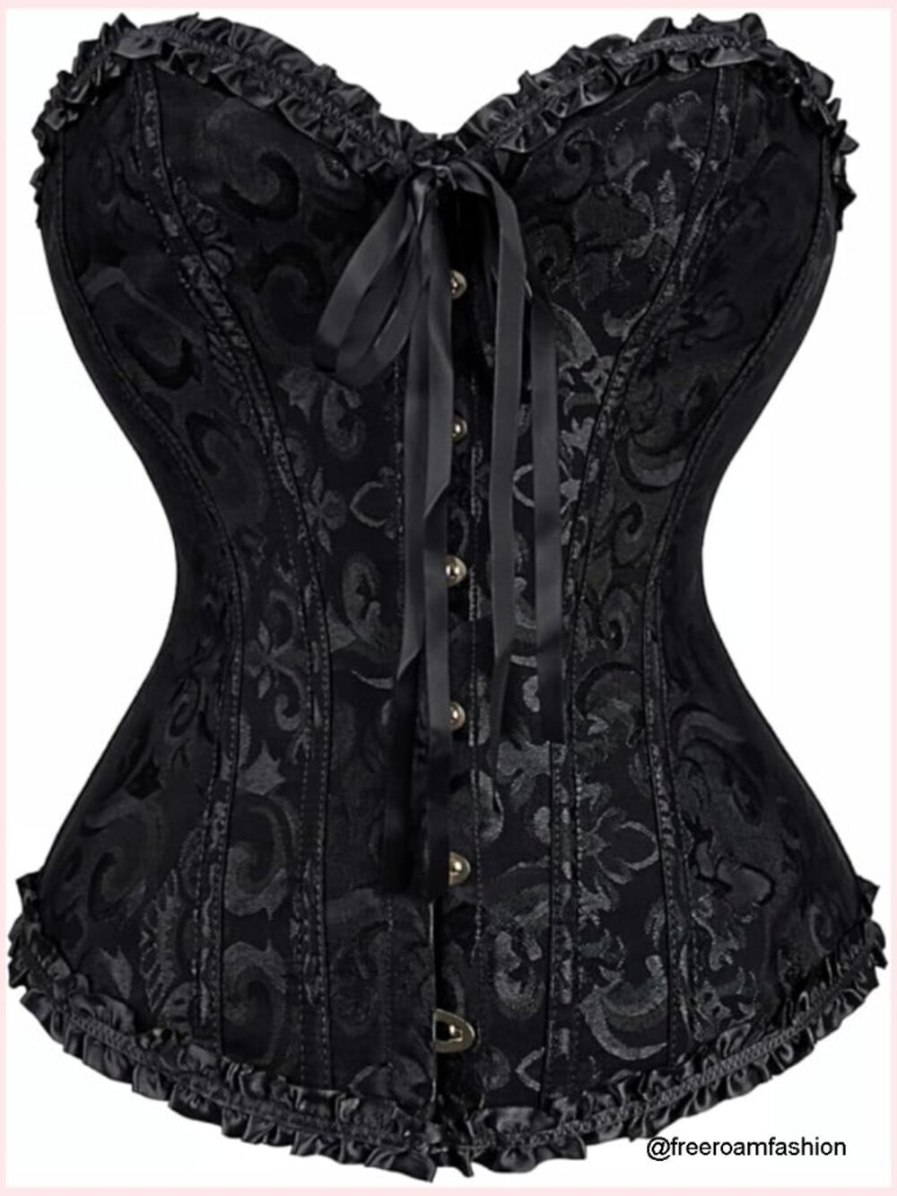 Vintage Lace Up Corset Top - Sexy Steampunk Gothic Bustier, Renaissance Costume